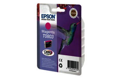 Epson T0803 Hummingbird Standard Ink Cartridge - Magenta